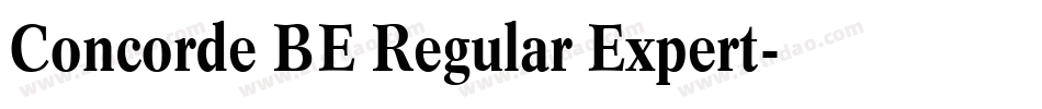 Concorde BE Regular Expert字体转换